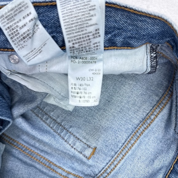 Levis Ribcage Wedgie Wide Leg Jeans Womens Size 30 Denim Medium Wash Casual - Picture 6 of 9